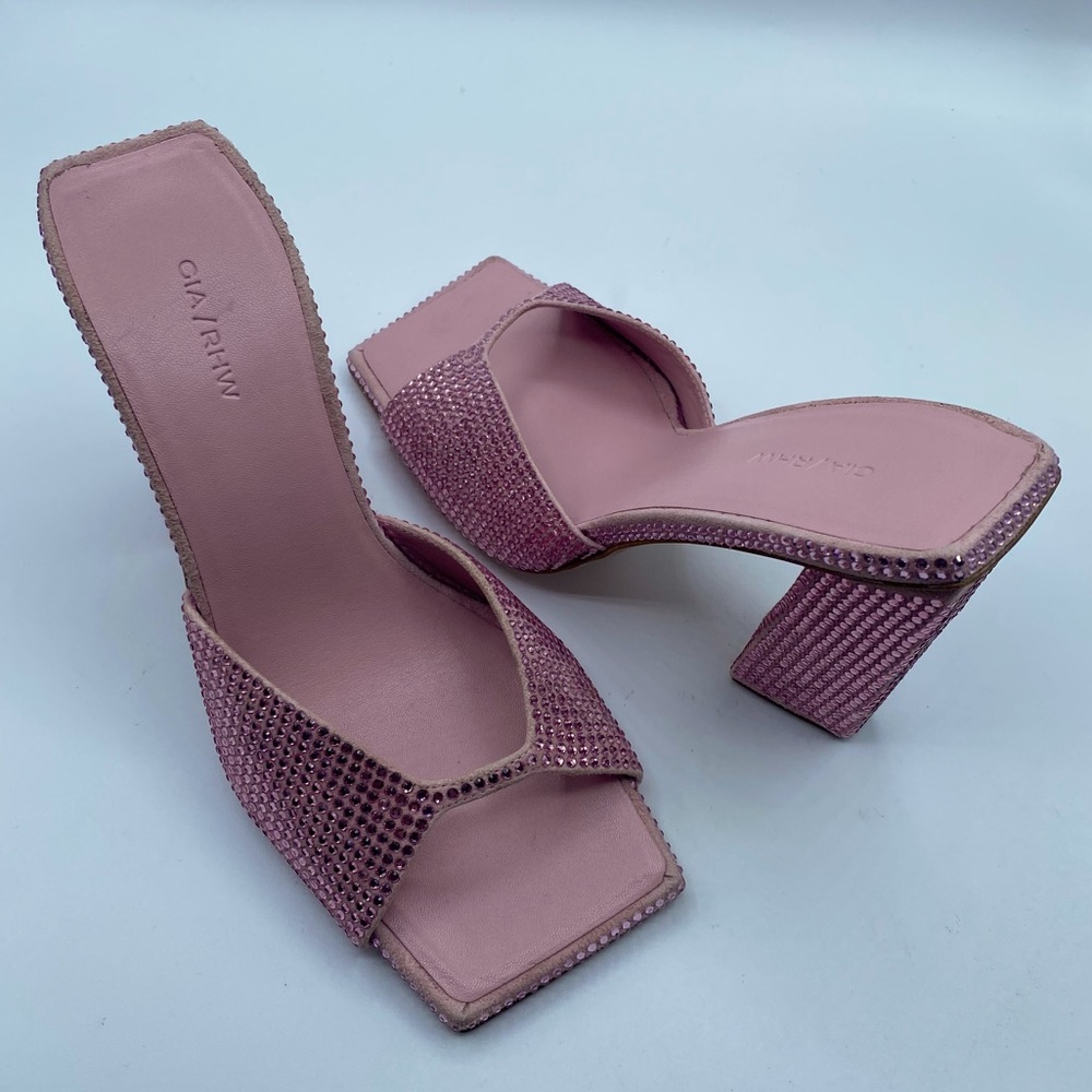 Gia Borghini RHW Rosie Crystal Mule Sandals